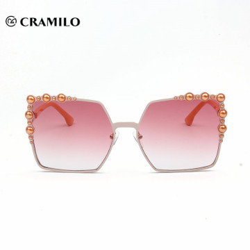 Ojo cuadrado rosa gafas de sol para mujer damas